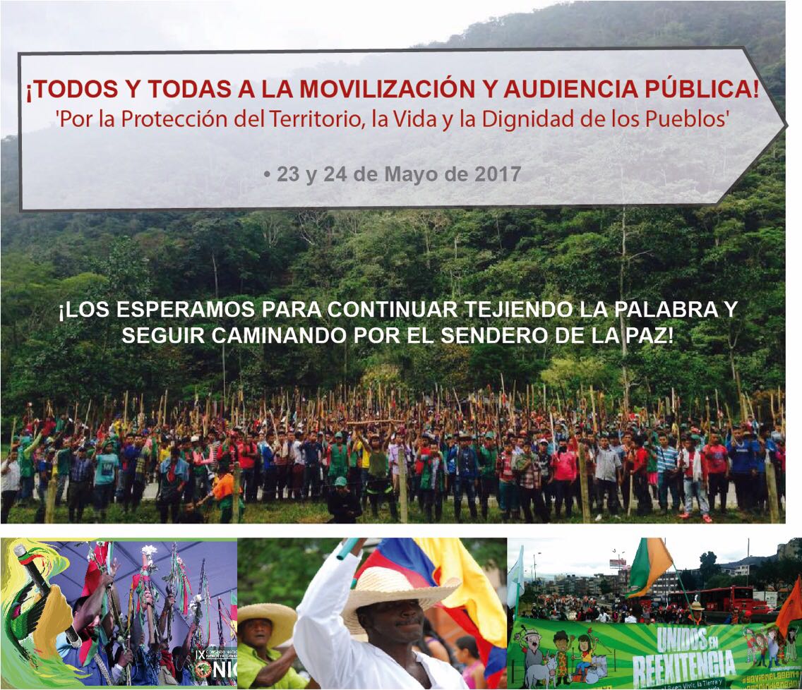 dhColombia Movilización y Audiencia Pública: "Por la protección del territorio, la vida y la dignidad de los pueblos" WhatsApp Image 2017 05 17 at 9.52.49 AM